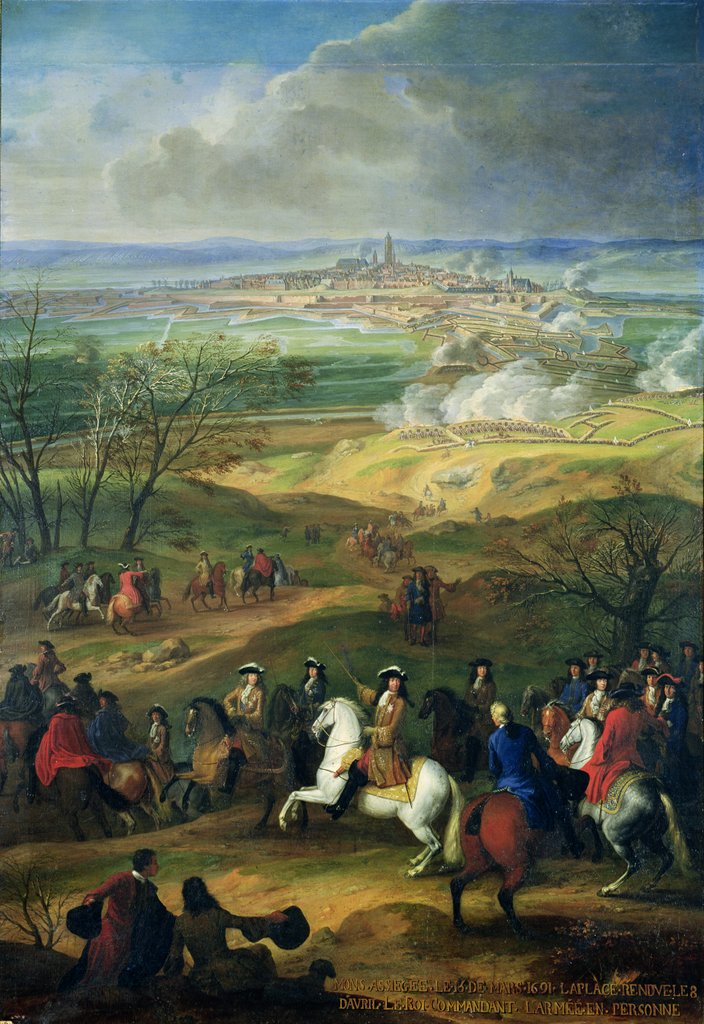 Detail of The Siege of Mons by Louis XIV 9th April 1691 by French School