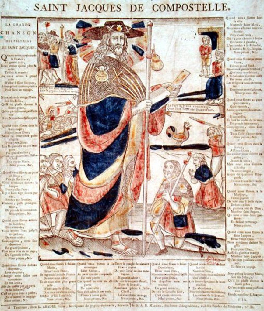 Detail of St. James of Compostela, c.1824 by French School