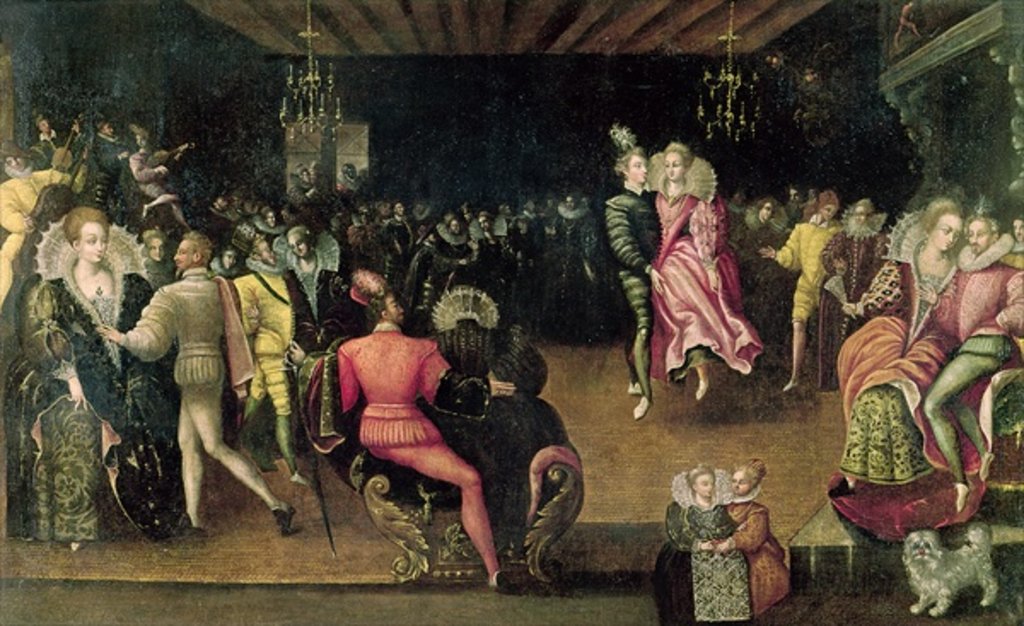 Detail of Ball at the Court of Valois by French School