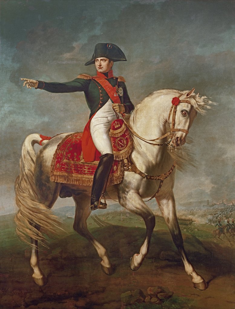 Detail of Napoleon on the field of Wagram, 1810 by Joseph Chabord