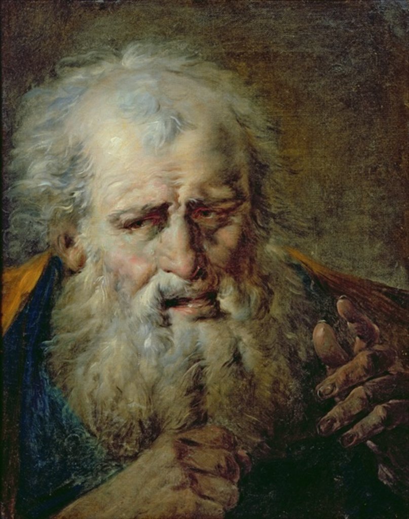 Detail of Head of an Old Man by French School
