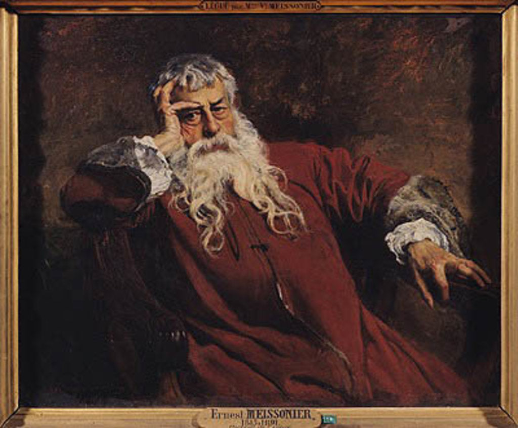 Detail of Self Portrait, 1889 by Jean-Louis Ernest Meissonier