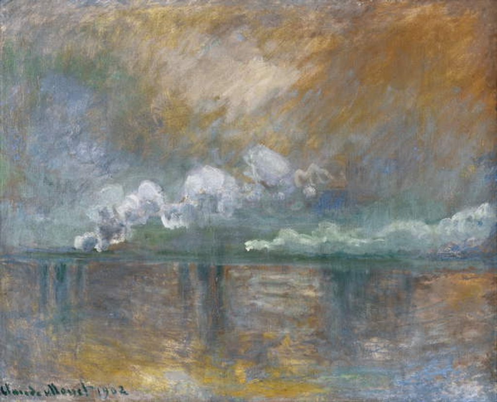 Detail of Charing Cross Bridge, Smoke in the Fog, 1902 by Claude Monet