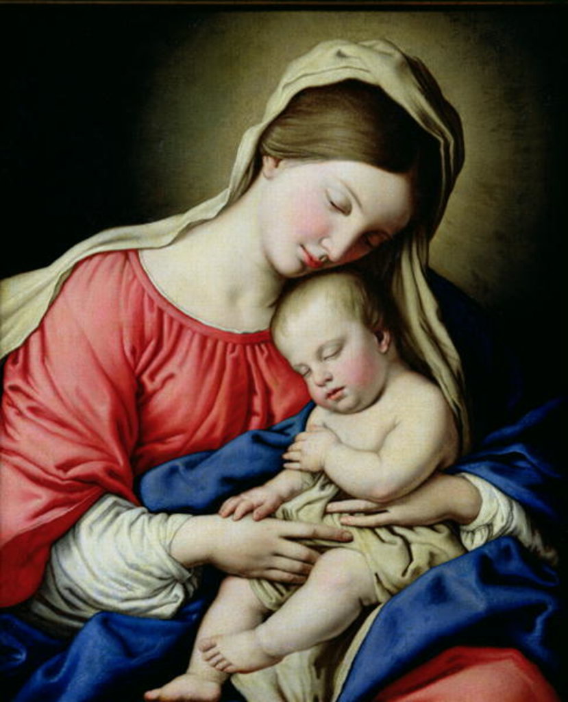 Detail of Virgin and Child, 17th century by Il Sassoferrato