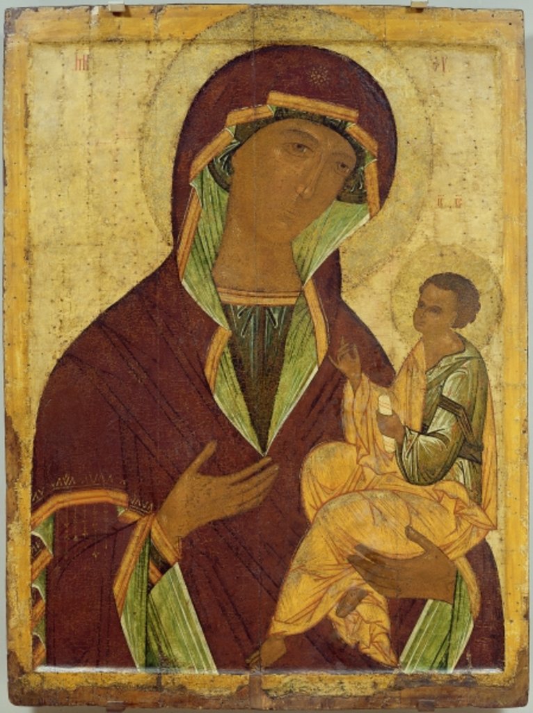 Detail of Virgin and Child, c.1500 by School Russian