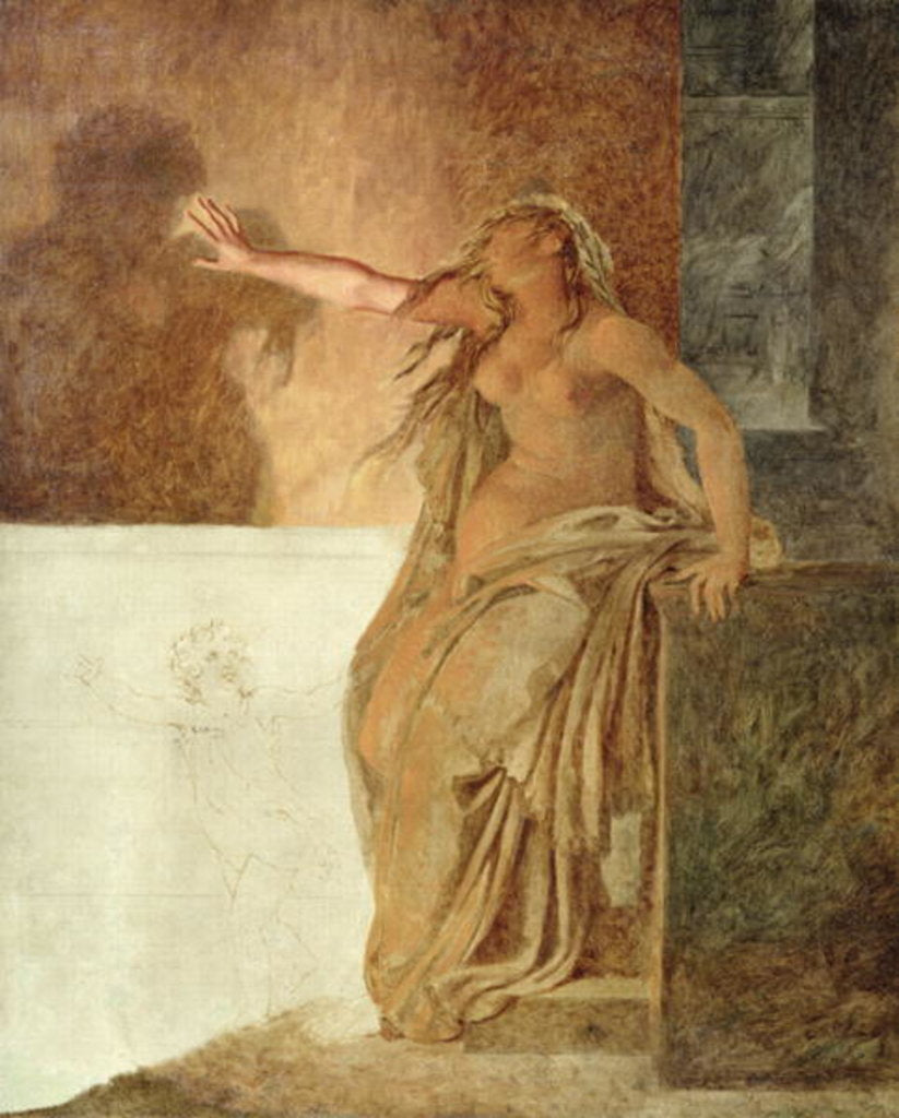 Detail of Sorrow by Baron Pierre-Narcisse Guerin