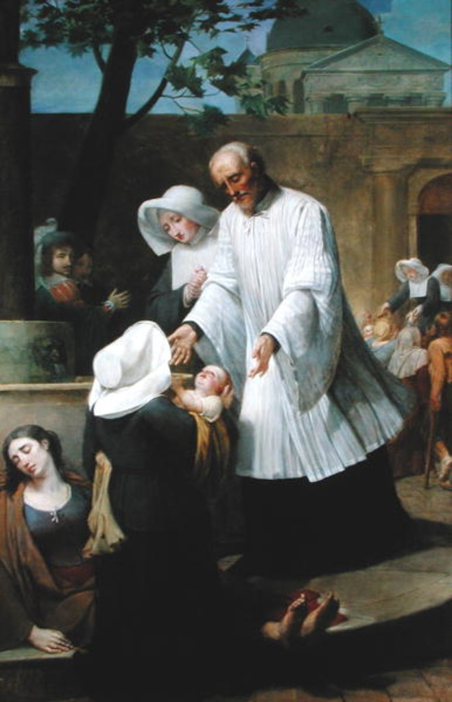 Detail of St. Vincent de Paul Helping the Plague-Ridden by Antoine Ansiaux