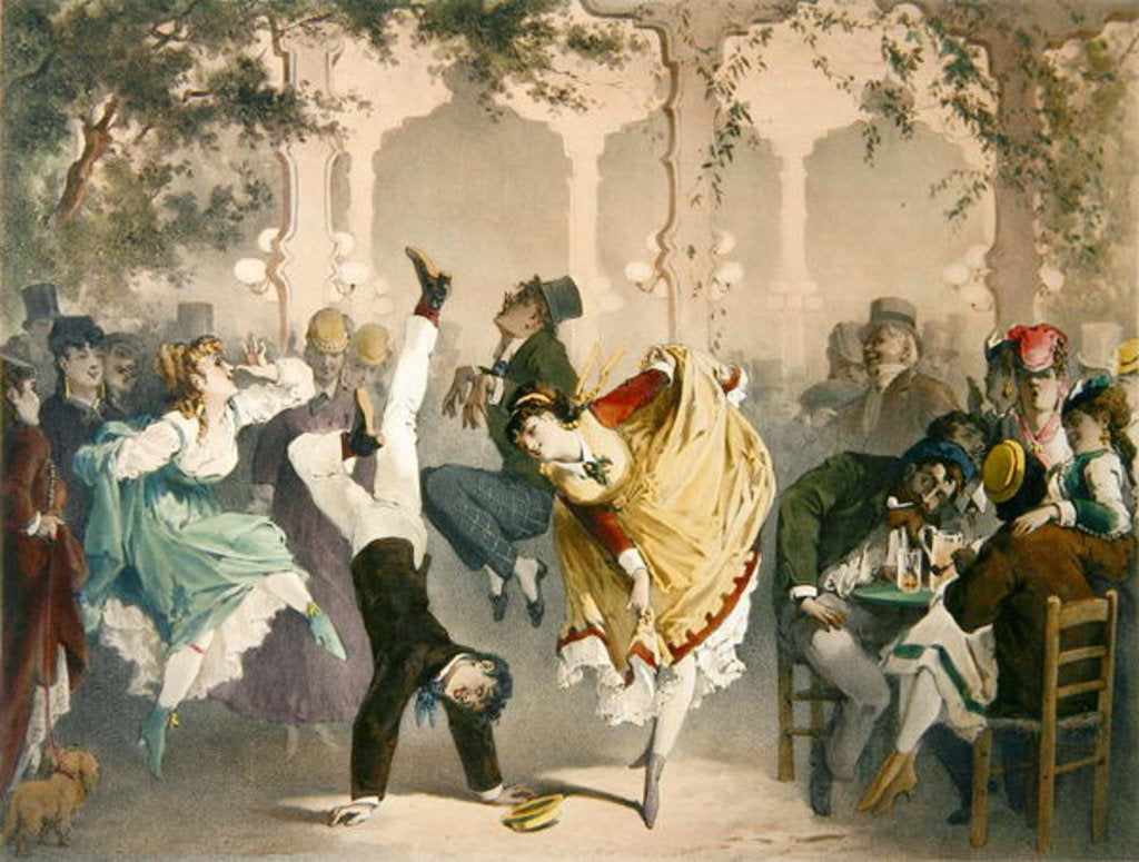 Detail of Le Quadrille a Bullier by Philippe Jacques Linder