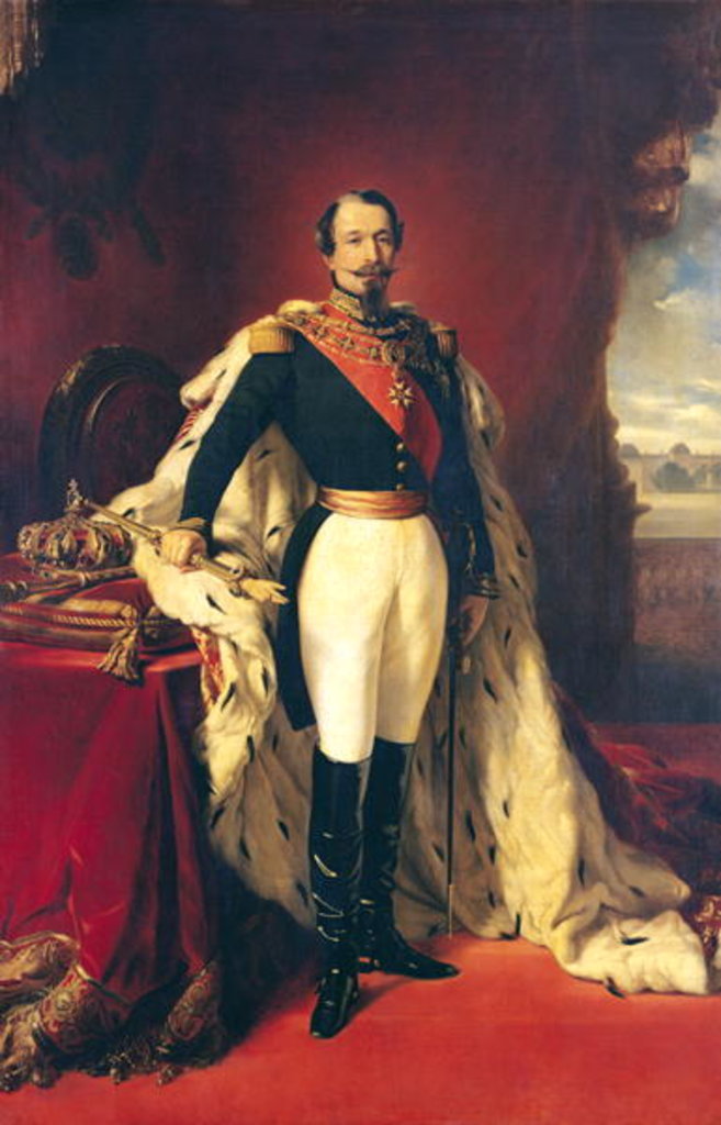 Detail of Napoleon III, Emperor of the French, 1853 by Franz Xaver Winterhalter