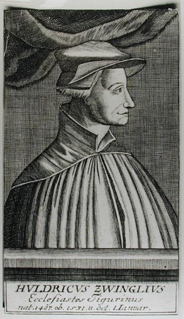 Detail of Huldrych Zwingli by French School