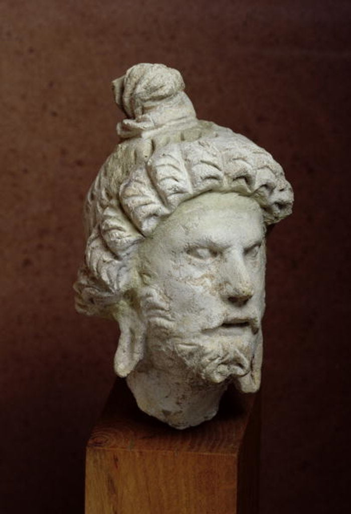 Detail of Head of Brahma, Afghanistan, 2nd-4th century by School Afghan
