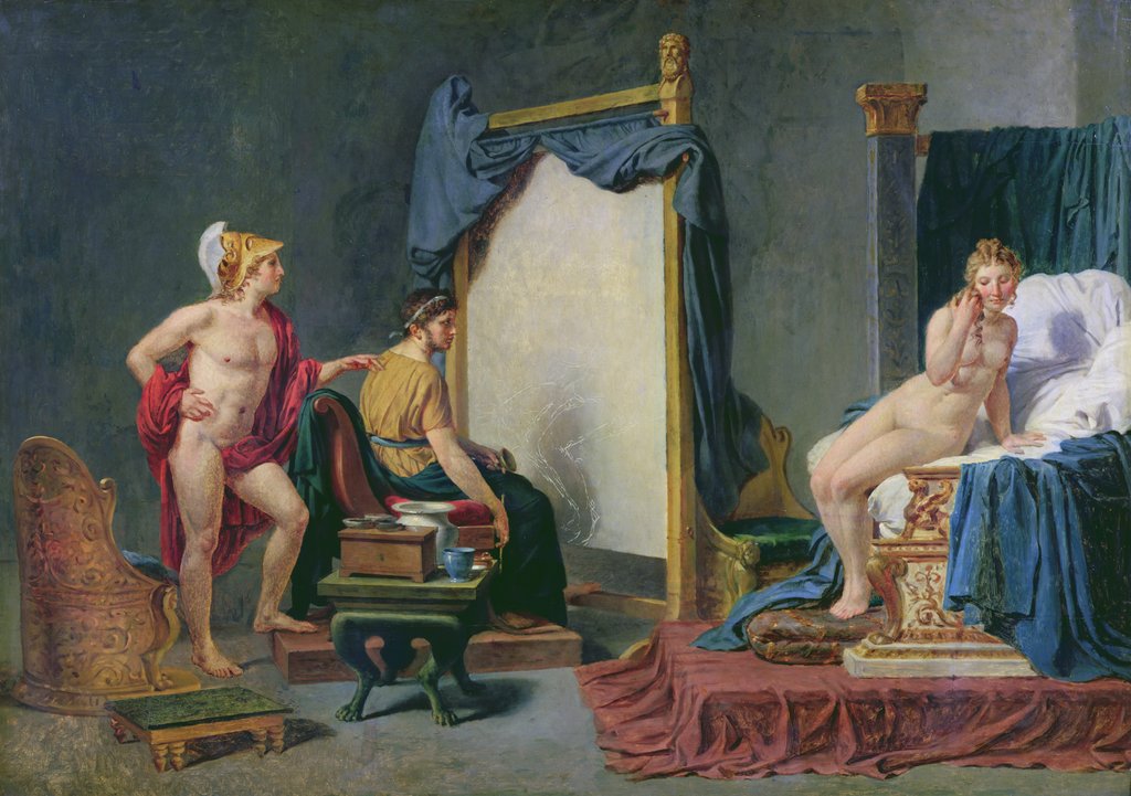 Detail of Apelles Painting Campaspe in the Presence of Alexander the Great by Jacques Louis David