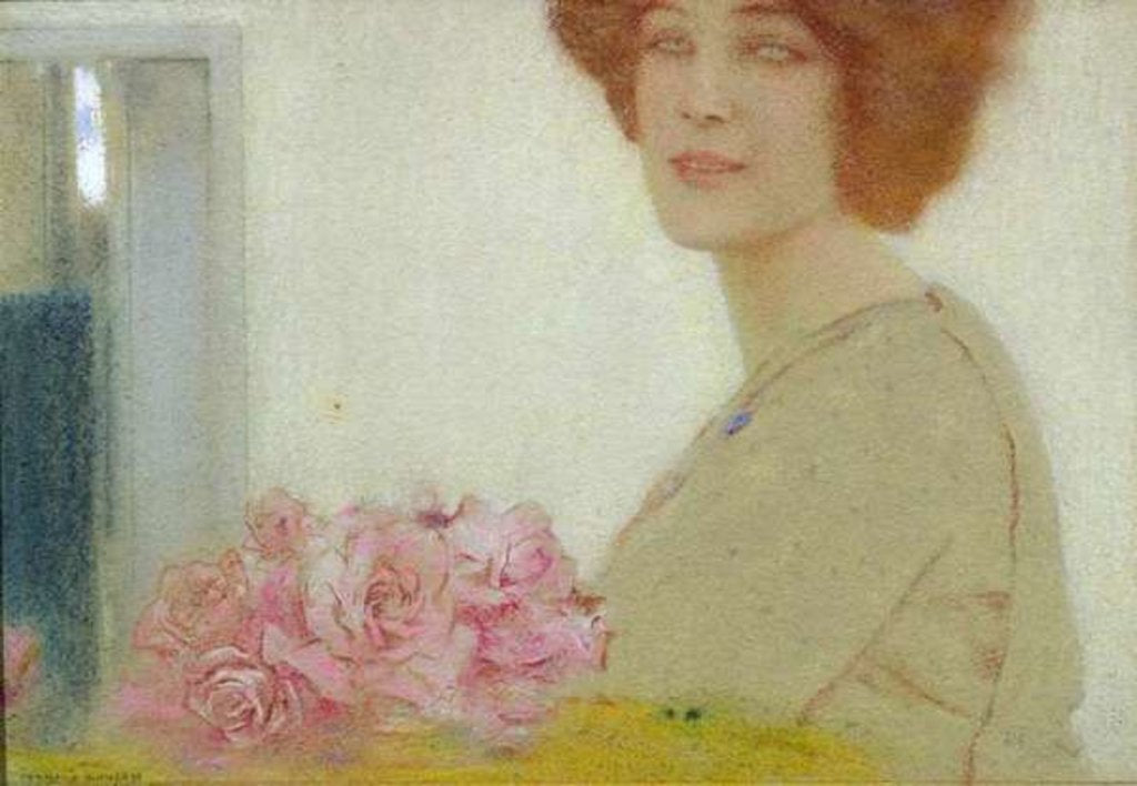 Detail of Roses, 1912 by Fernand Khnopff