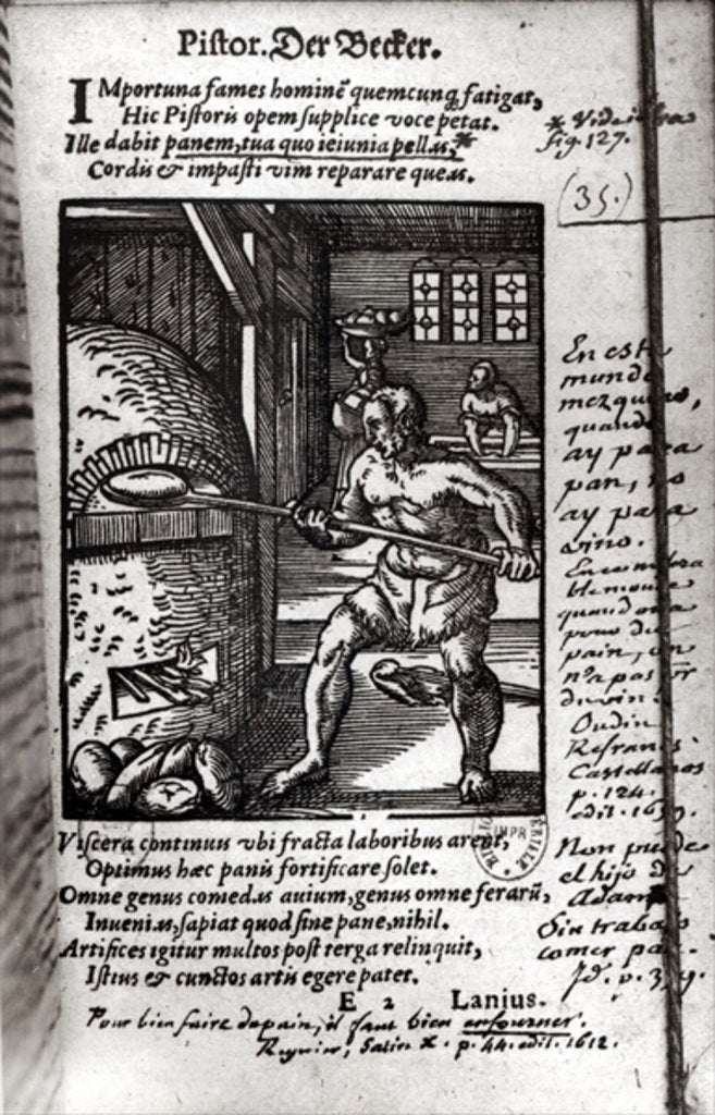 Detail of The Baker by Jost Amman