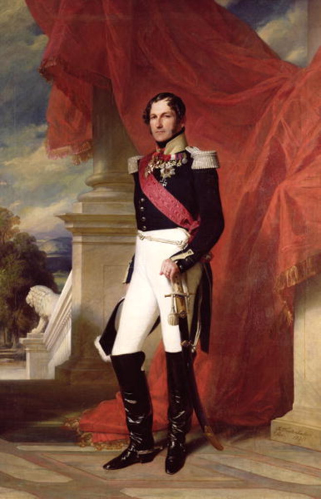Detail of King Leopold I 1840 by Franz Xaver Winterhalter