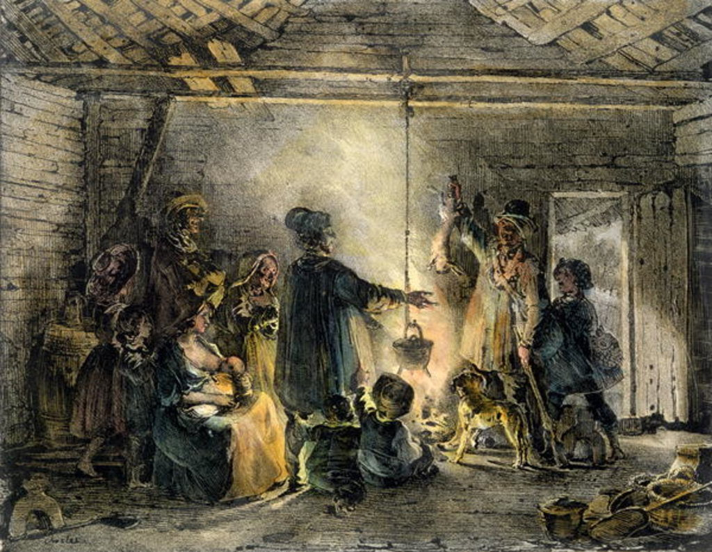 Detail of Interior of a Coal-Miner's Hut by Nicolas Toussaint Charlet