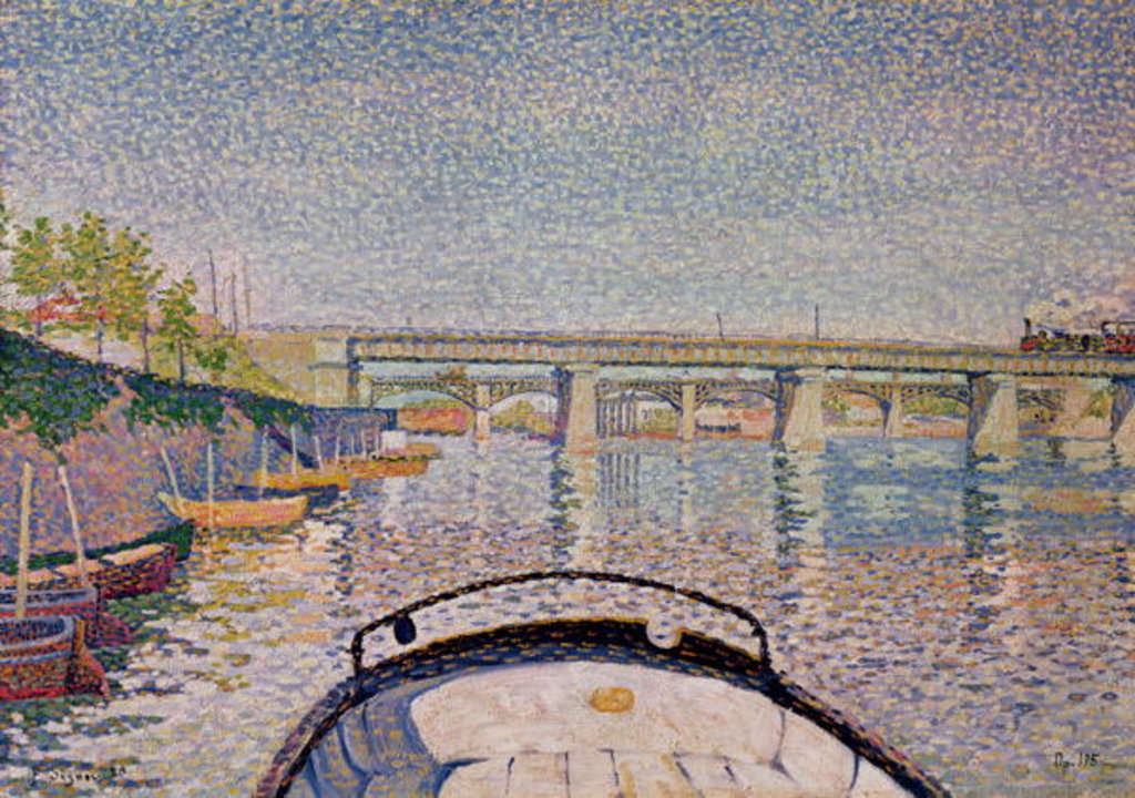 Detail of The Bridge at Asnieres, 1888 by Paul Signac