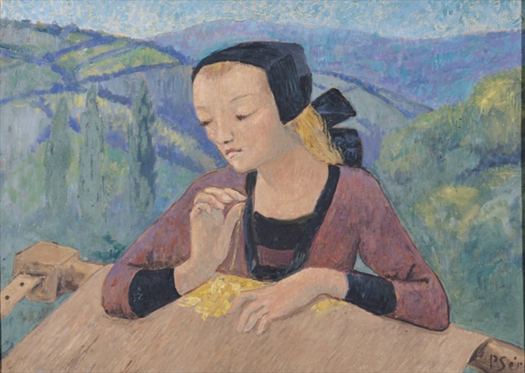 Detail of The Embroideress by Paul Serusier