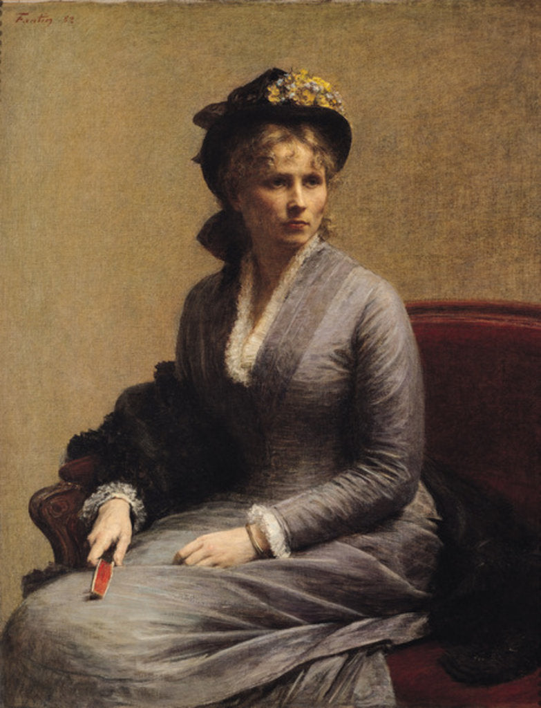 Detail of Charlotte Dubourg 1882 by Ignace Henri Jean Fantin-Latour