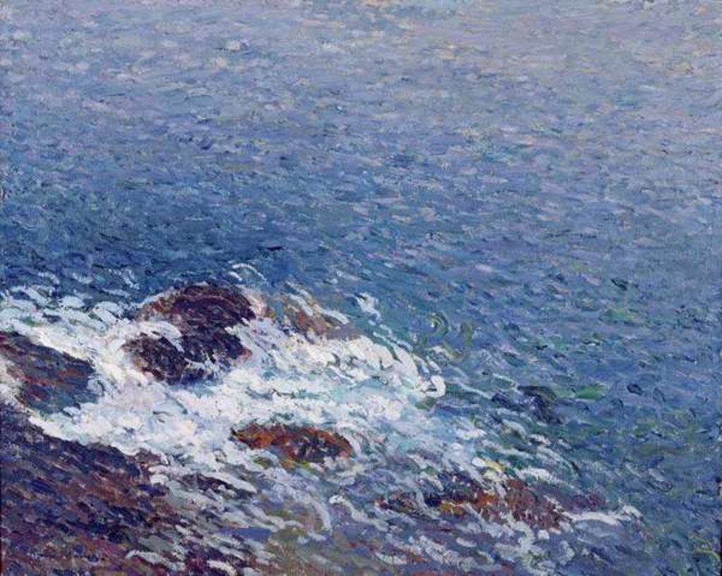 Detail of Evening at Collioure by Henri Jean Guillaume Martin