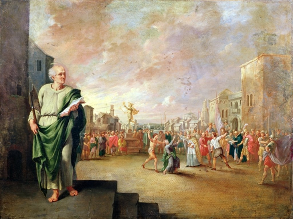 Detail of St. Matthias by Robert van den Hoecke