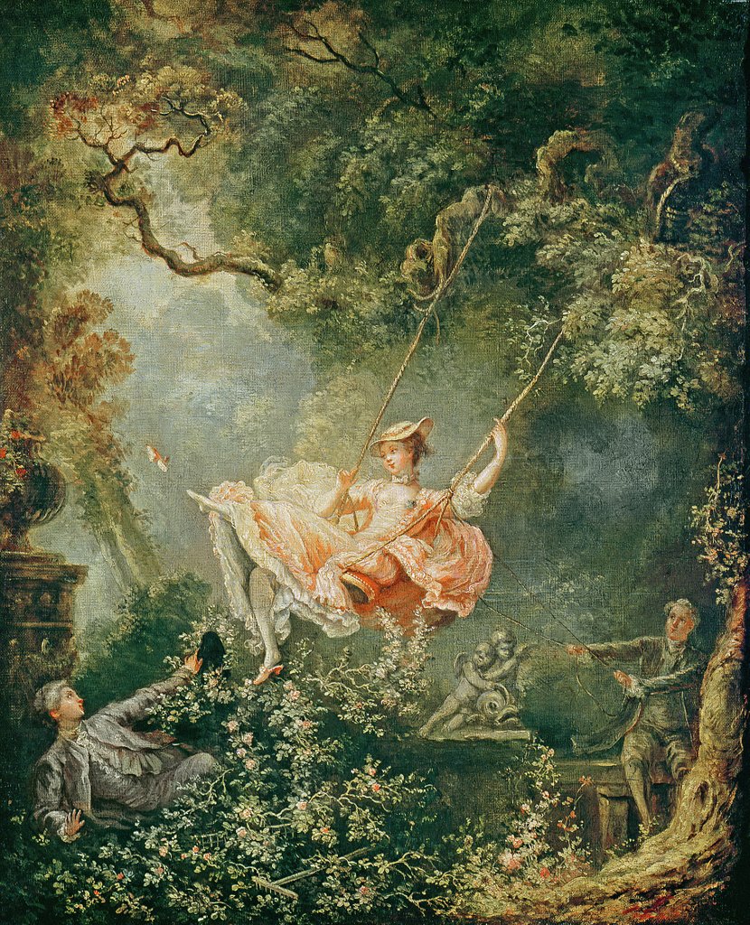Detail of The Swing, 18th century by Jean-Honore Fragonard