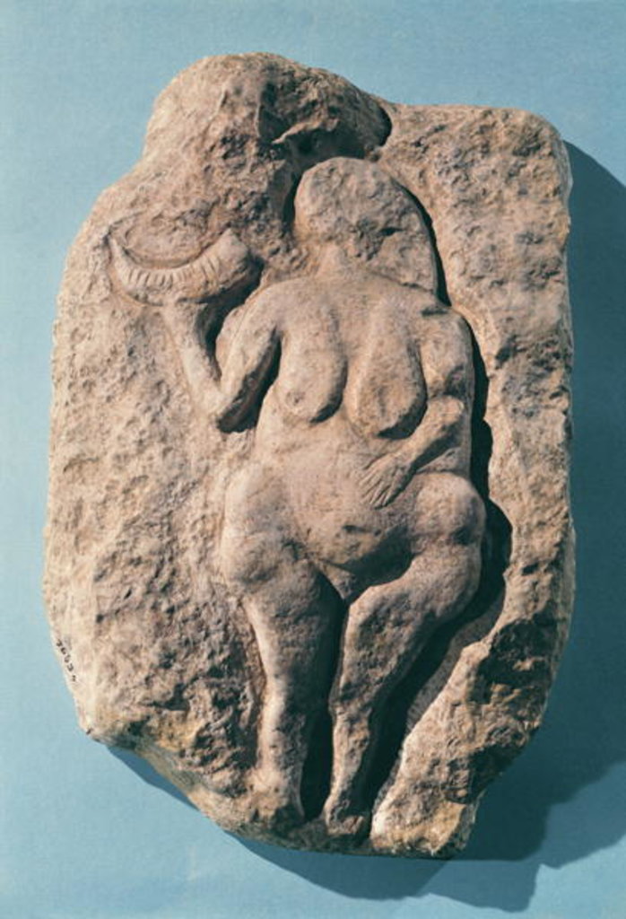 Detail of Venus with a horn by Prehistoric Prehistoric