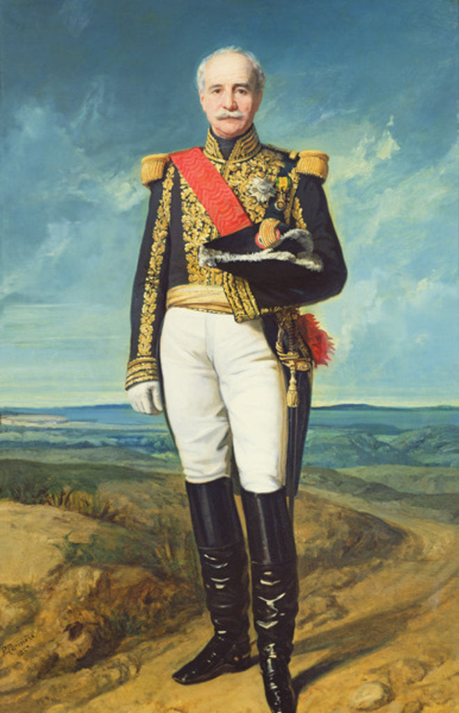 Detail of Achille Count Baraguay d'Hilliers, 1857 by Charles-Philippe Lariviere