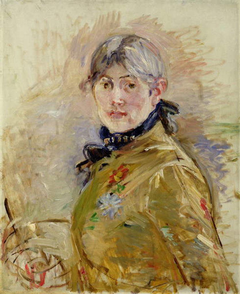 Detail of Self Portrait, 1885 by Berthe Morisot