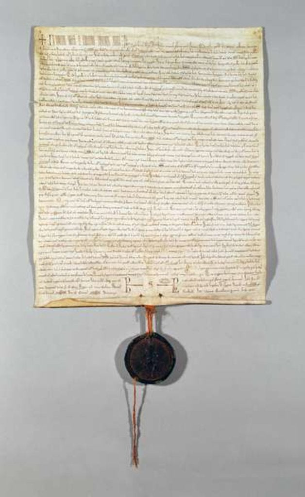 Detail of Charter of the Peronne Commune, granted by Philippe Auguste 1209 by French School