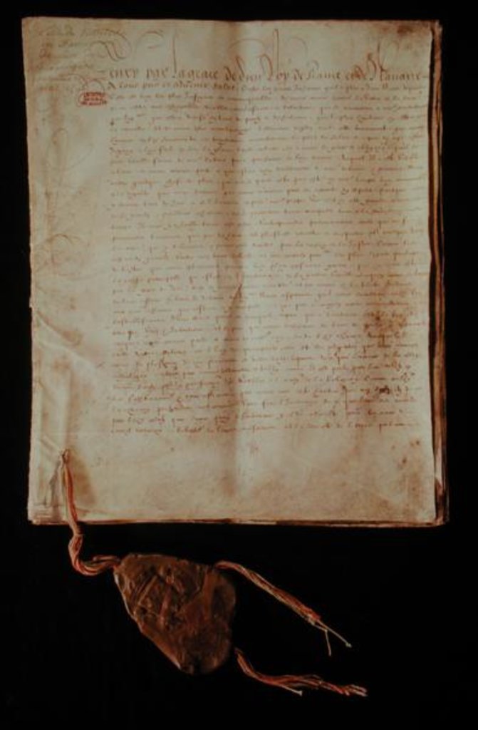 Detail of Henri IV, By the Grace of God, King of France and Navarre by French School