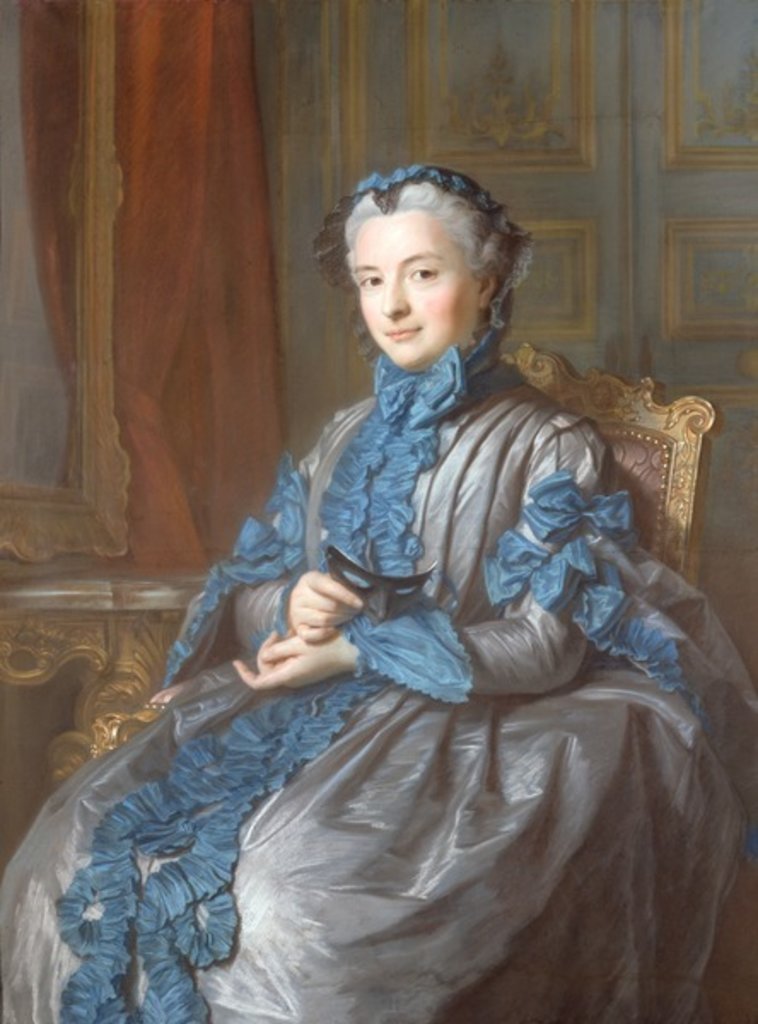 Detail of The Presidente of Rieux by Maurice Quentin de la Tour