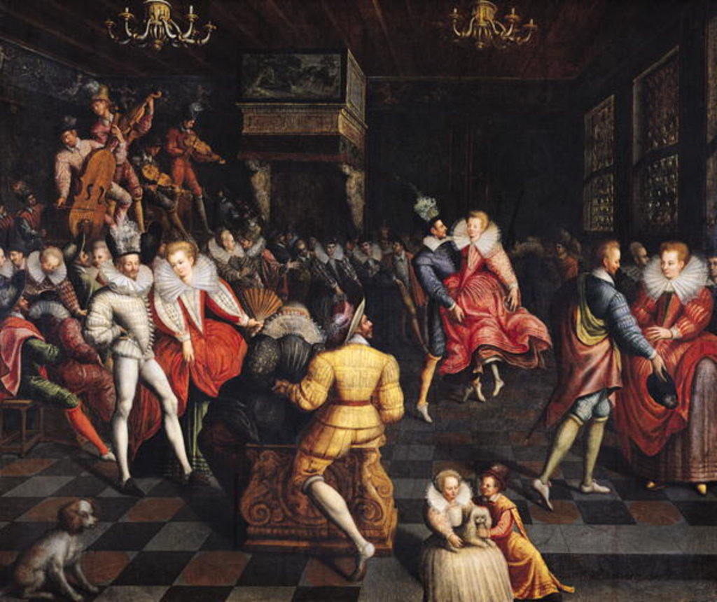 Detail of Ball at the Court of Valois by French School