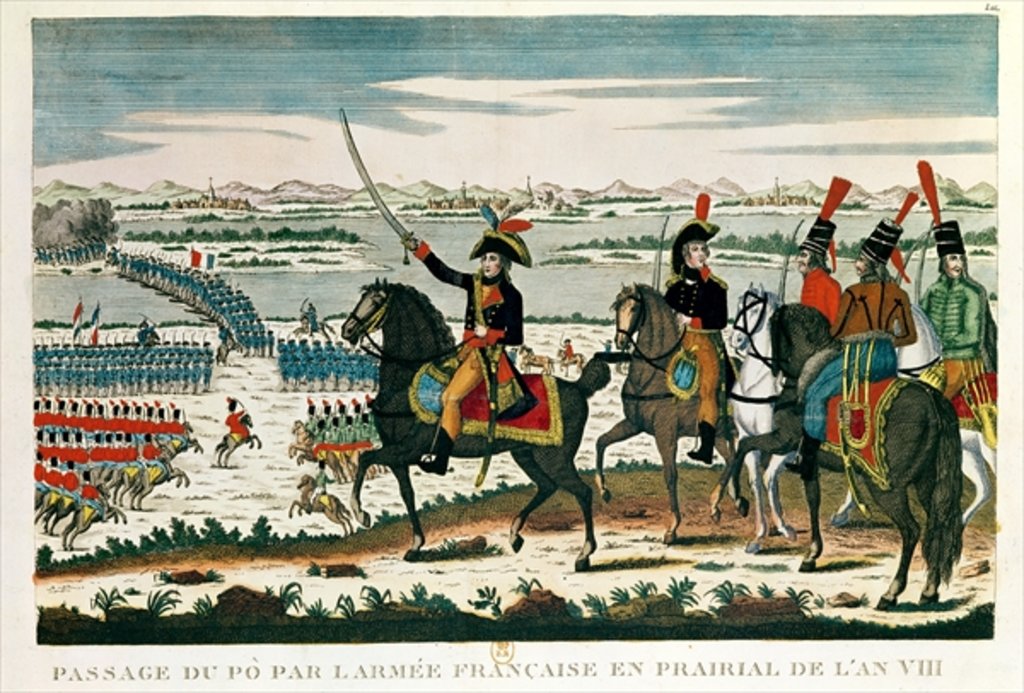 Detail of Passage to Po, before the Battle of Marengo, Prairial, Year VIII by French School