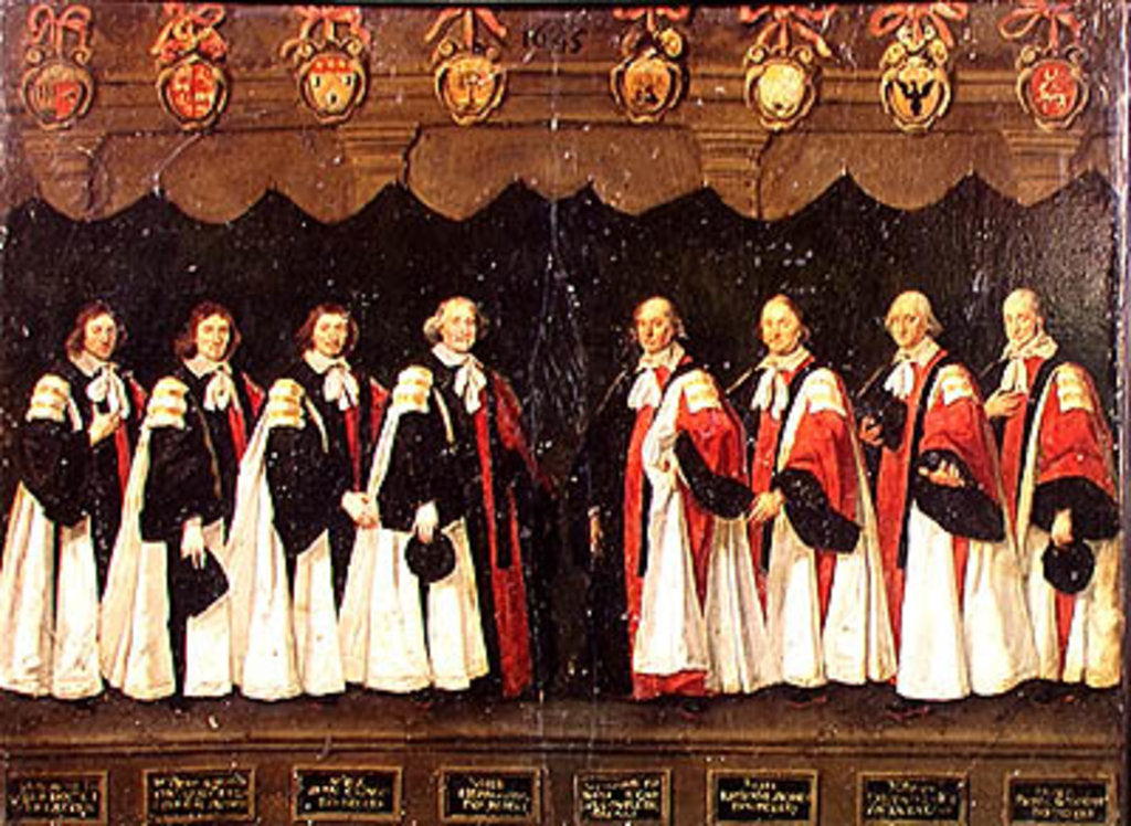 Detail of The Aldermen of 1644-45 by Antoine Durand
