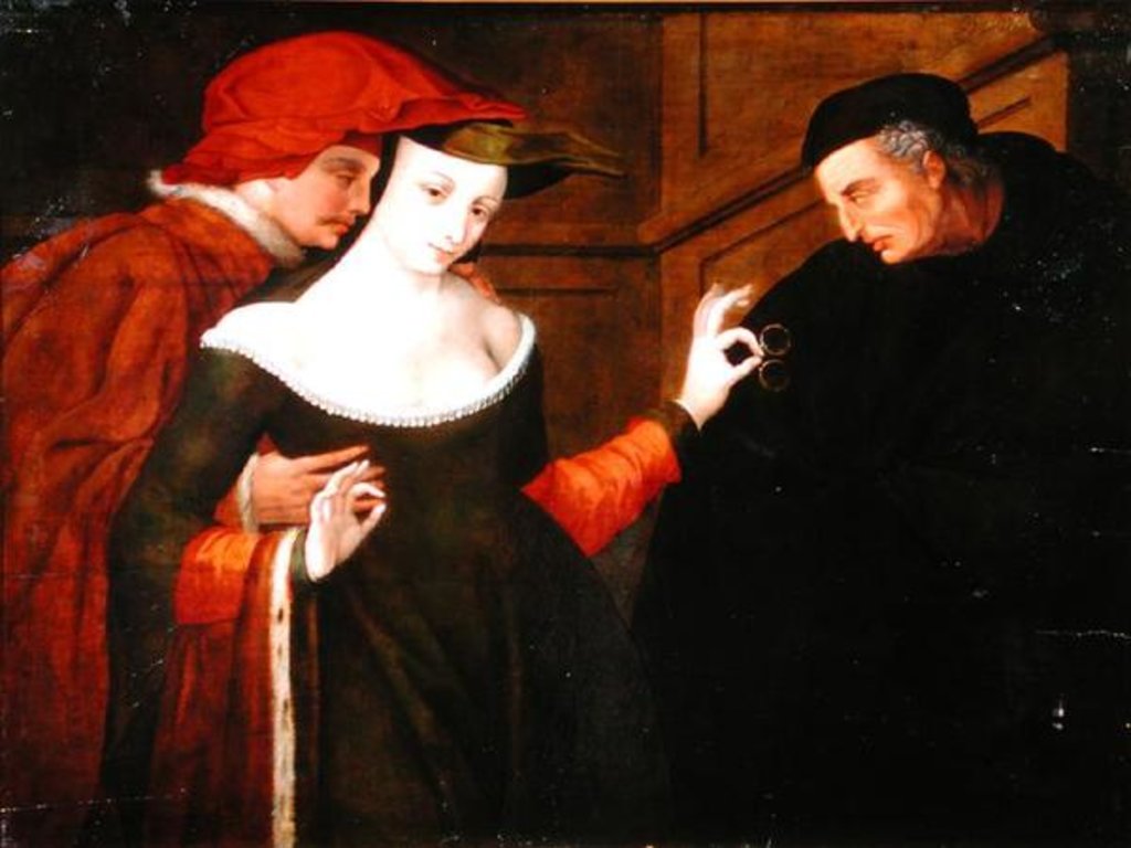 Detail of Woman Between Two Ages by French School