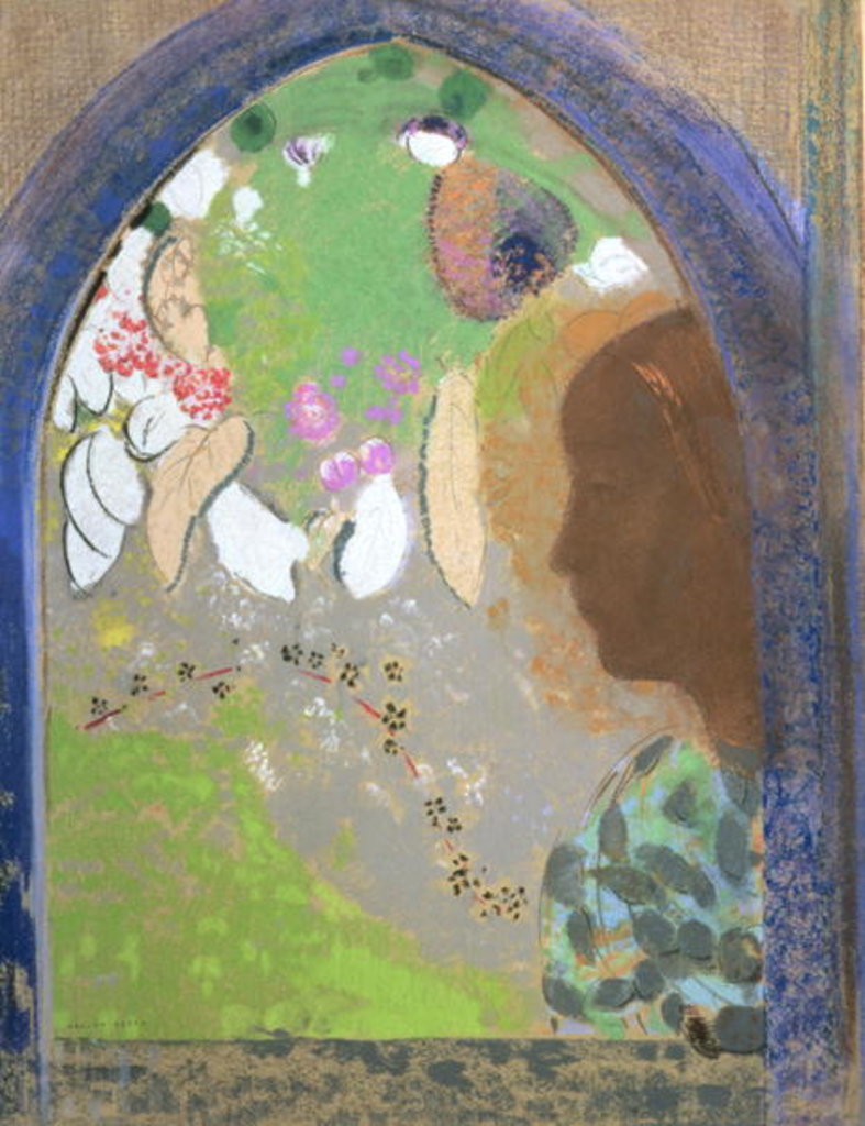 Detail of Profile of a Woman at a Window, c.1912 by Odilon Redon