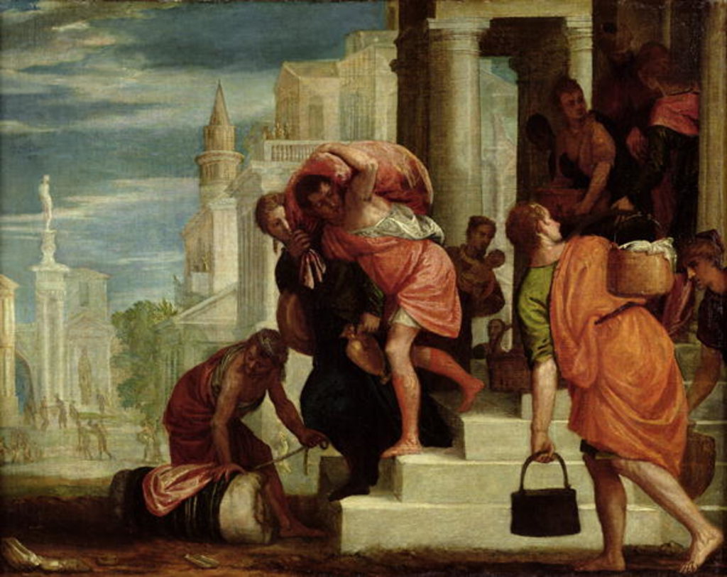 Detail of The Flight of the Israelites out of Egypt by Benedetto Caliari