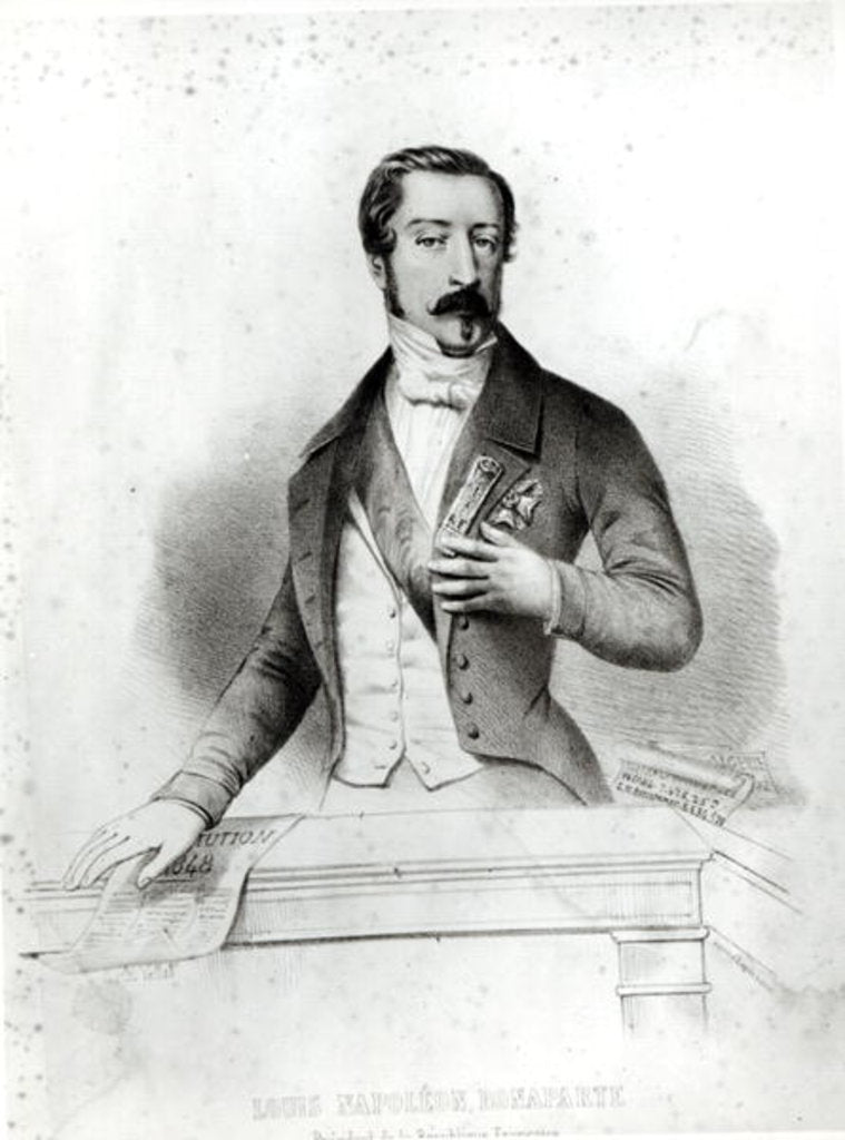 Detail of Charles Louis Napoleon Bonaparte Taking the Oath on the Constitution of 1848 by French School