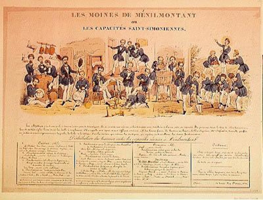 Detail of The Monks of Menilmontant or, The Saint-Simonien Capacities, 1820-30 by Anonymous