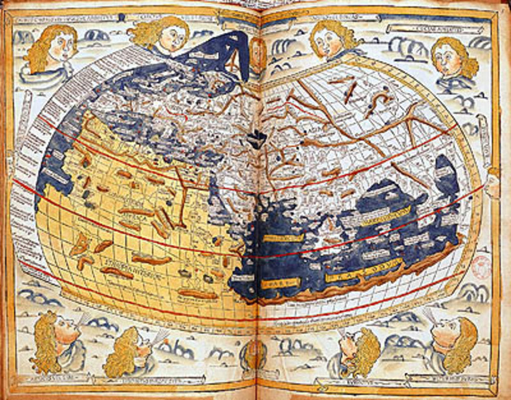 Detail of Map of the world, after Ptolemy, 1486 by (c.90-168)(after) Ptolemy