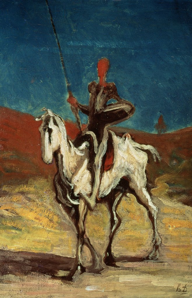 Detail of Don Quixote, c.1865-1870 by Honore Daumier