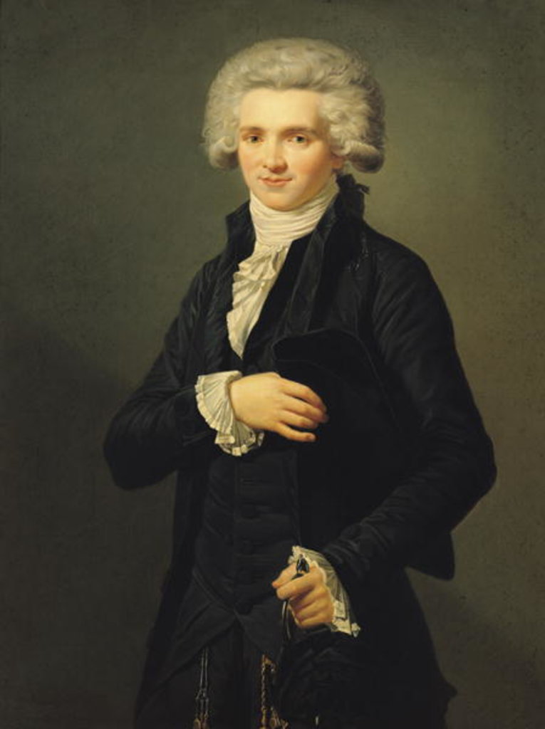 Detail of Maximilien de Robespierre 1791 by Pierre Roch Vigneron