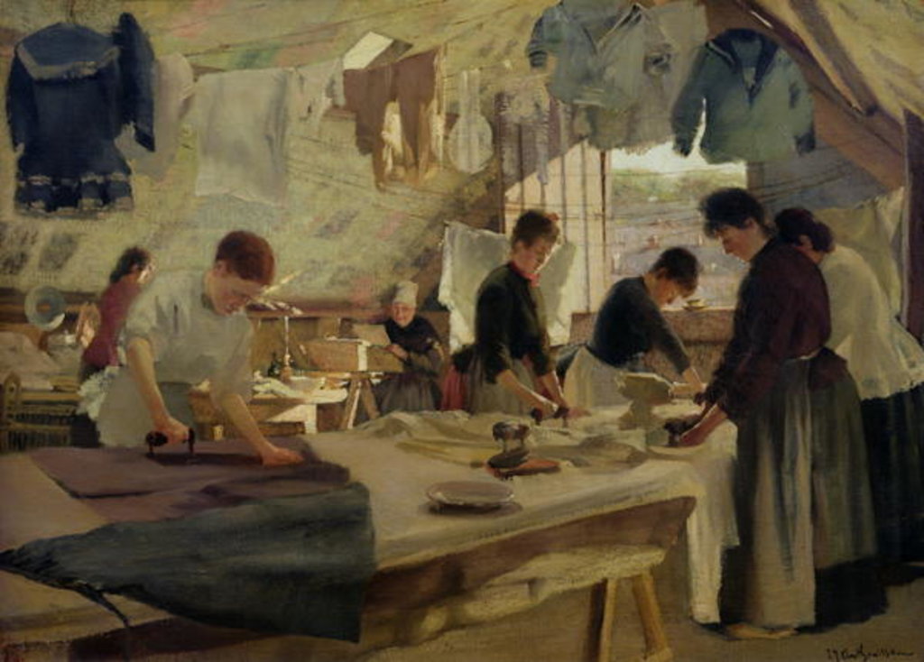 Detail of Ironing Workshop in Trouville, 1888 by Louis Joseph Anthonissen