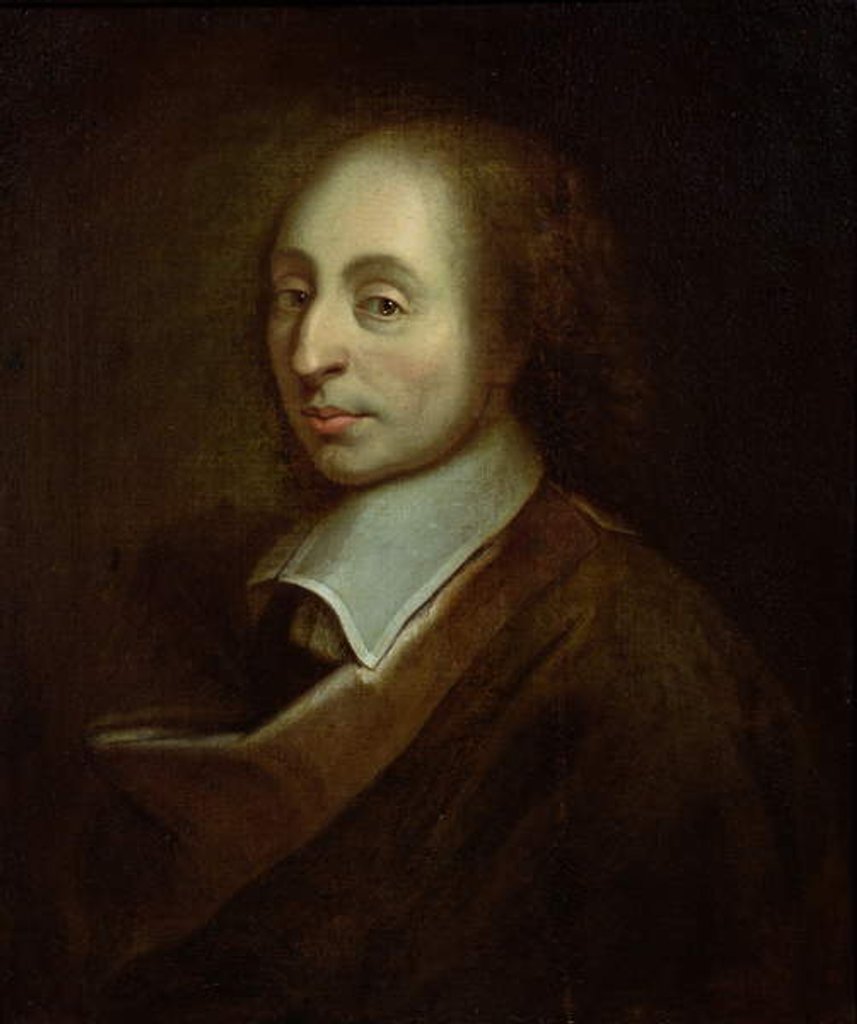 Detail of Blaise Pascal, c.1691 by Francois the Younger Quesnel