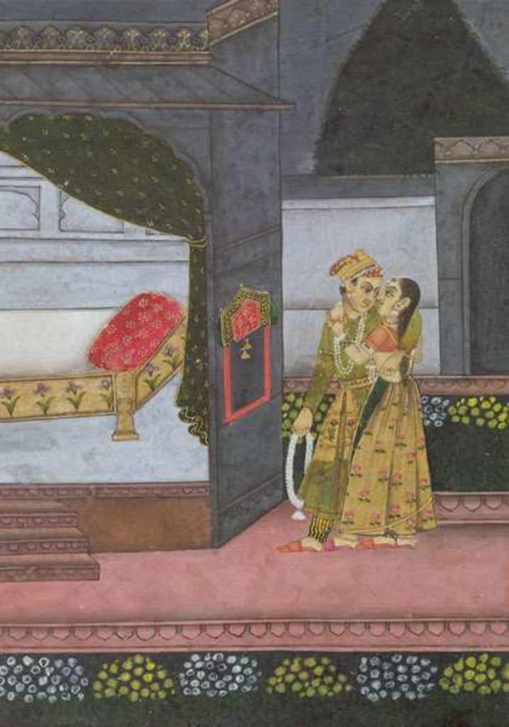 Detail of A Couple by Indian School