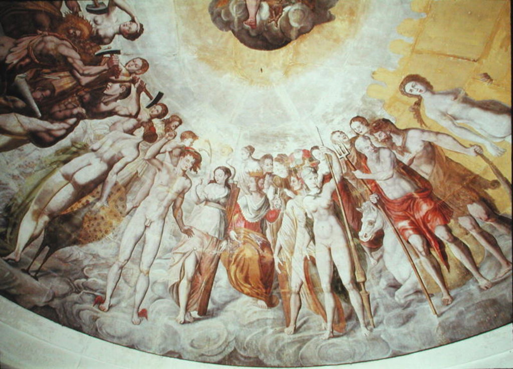 Detail of People from the Court of the Medici by French School