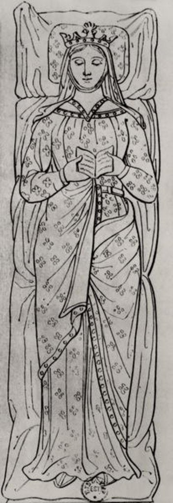 Detail of The Recumbant Eleanor of Aquitaine by French School