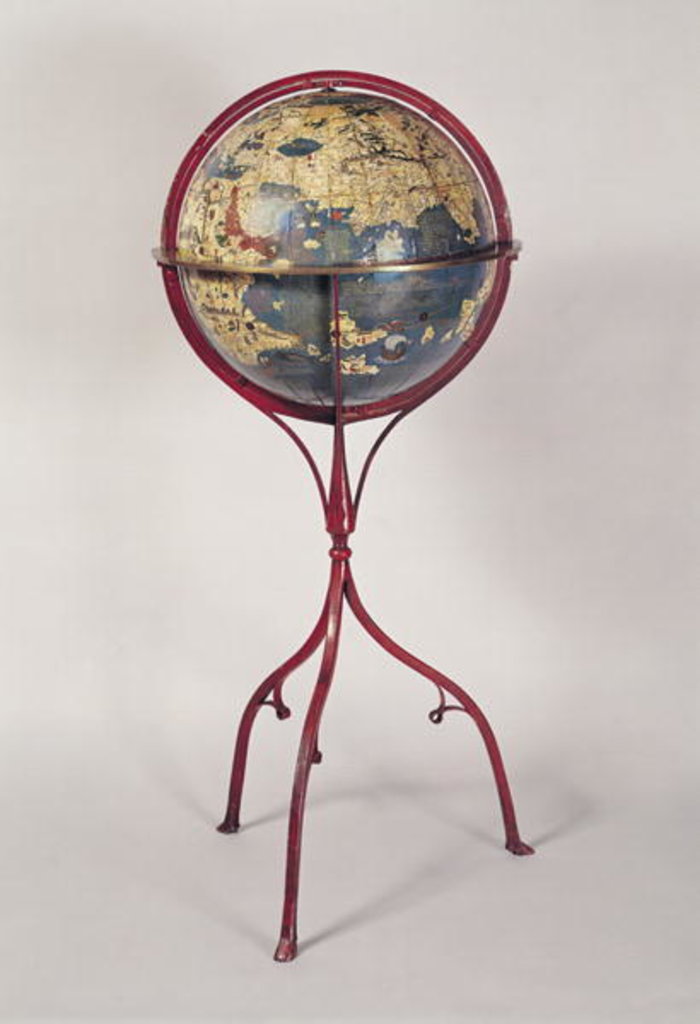 Detail of Terrestrial Globe, showing the Indian Ocean by Martin Behaim
