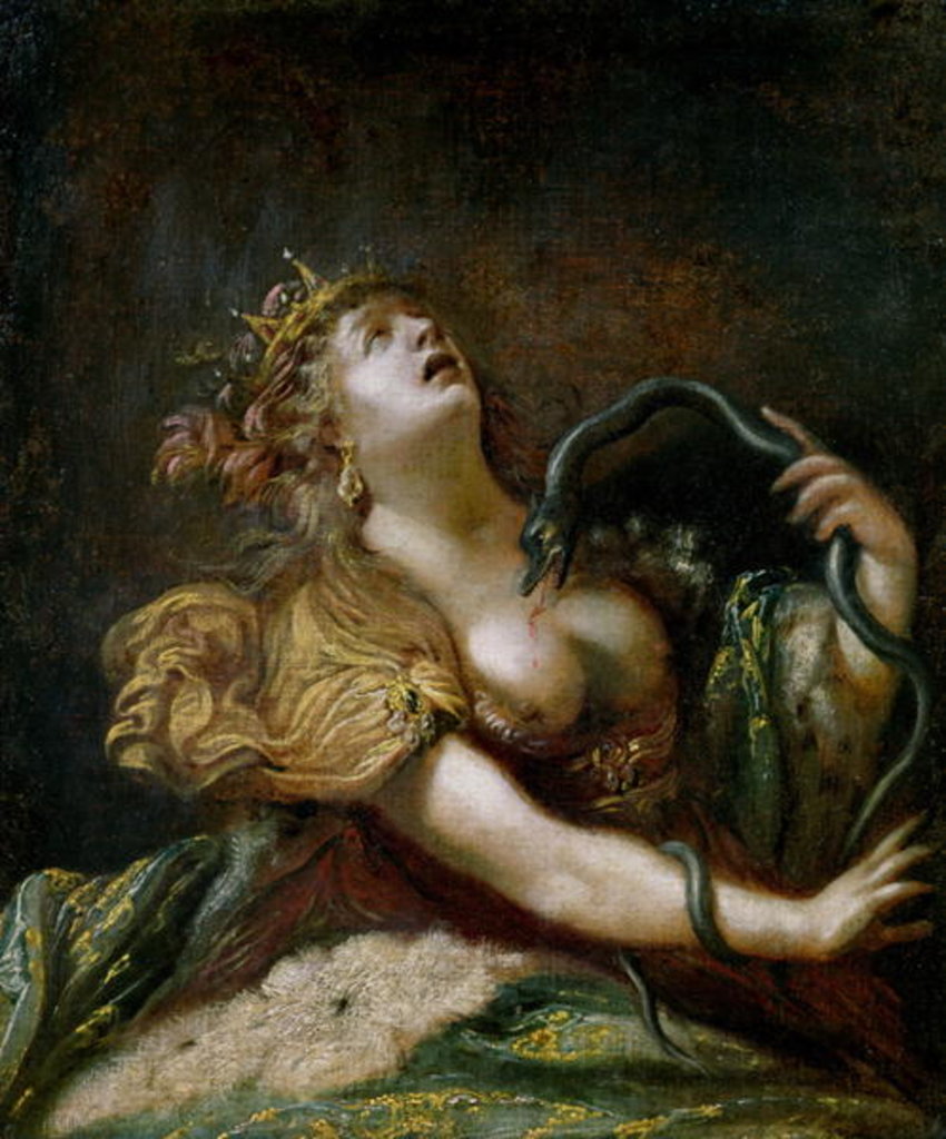 Detail of Cleopatra Committing Suicide, 17th century by Claude Vignon